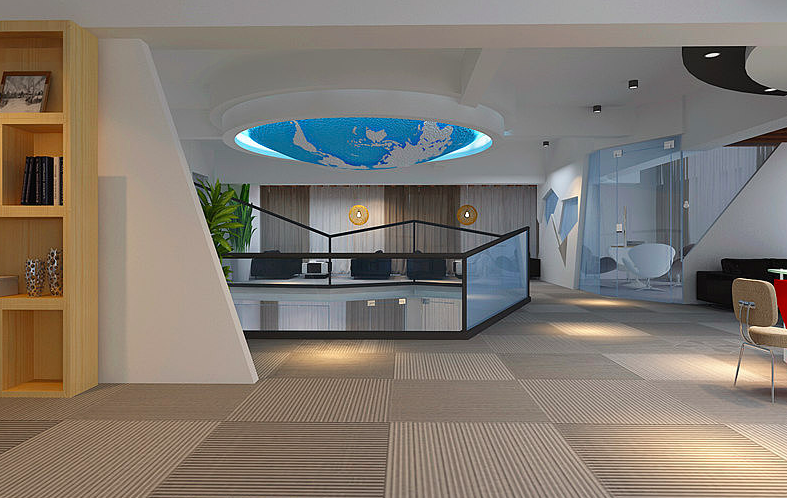 英语培训机构办公室装修效果图 - 上海办公室装修案例 消防设计 装修报建