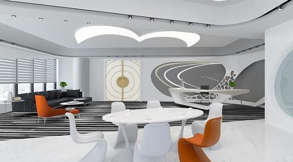 高新技术企业办公室装修效果图 - 上海办公室装修案例 消防设计 装修报建