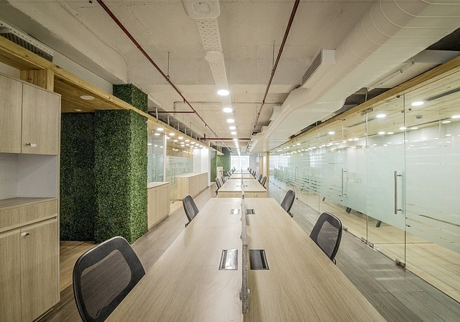 联合办公室装修效果图 - 上海办公室装修案例 消防设计 装修报建