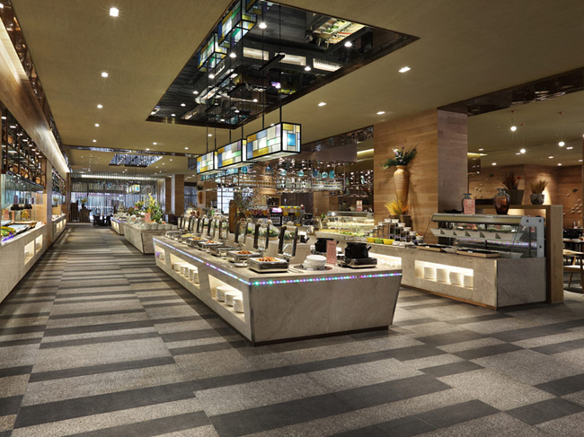 自助餐厅装修效果图 - 上海办公室装修案例 消防设计 装修报建