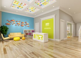 早教中心装修效果图 - 上海办公室装修案例 消防设计 装修报建