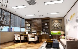 文化艺术公司办公室装修效果图 - 上海办公室装修案例 消防设计 装修报建