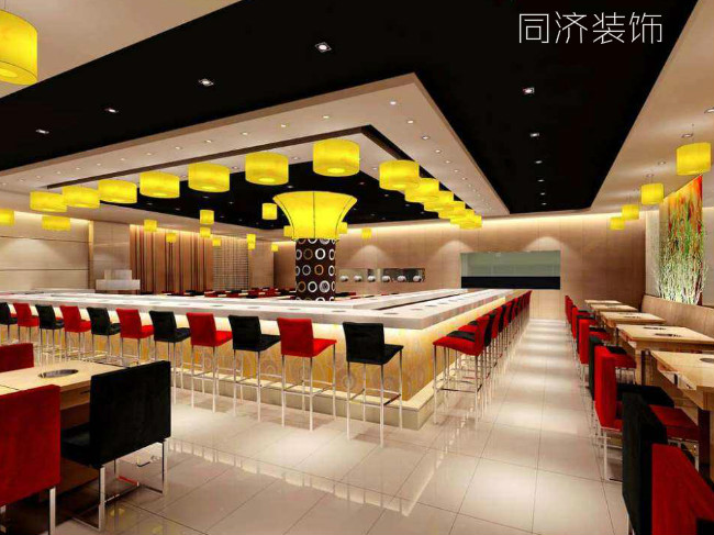上海嘉定区火锅店装修效果图 - 上海办公室装修案例 消防设计 装修报建