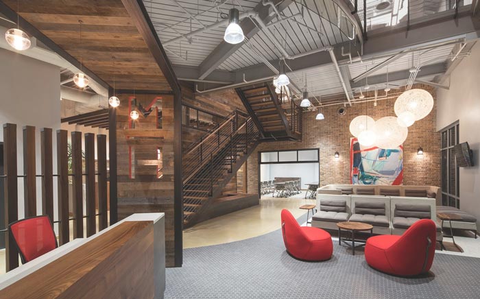 创意公司办公室装修效果图 - 上海办公室装修案例 消防设计 装修报建