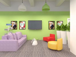 童装公司办公室装修效果图 - 上海办公室装修案例 消防设计 装修报建