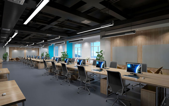 商务公司办公室装修效果图 - 上海办公室装修案例 消防设计 装修报建