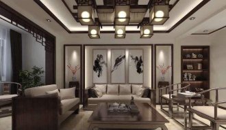 中国风住宅装修 - 上海办公室装修案例 消防设计 装修报建