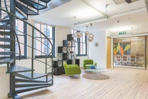 艺术公司办公室装修效果图 - 上海办公室装修案例 消防设计 装修报建