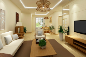 简约风住宅装修效果图 - 上海办公室装修案例 消防设计 装修报建