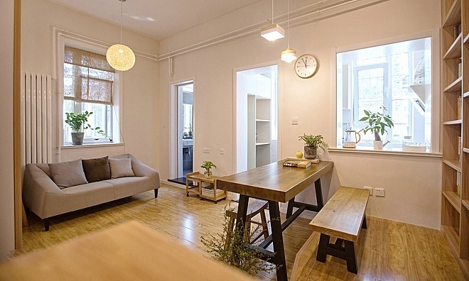 二手房改造-日系小清新住宅 - 上海办公室装修案例 消防设计 装修报建