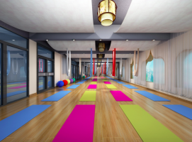 瑜伽馆装修效果图 - 上海办公室装修案例 消防设计 装修报建