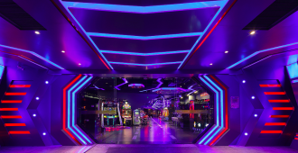 电玩城装修效果图 - 上海办公室装修案例 消防设计 装修报建