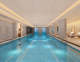 游泳馆装修效果图 - 上海办公室装修案例 消防设计 装修报建