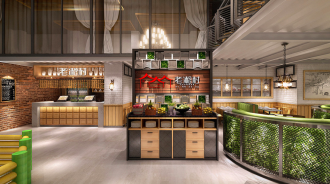 湘菜馆装修效果图 - 上海办公室装修案例 消防设计 装修报建