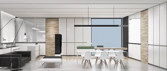 极简风办公室装修 - 上海办公室装修案例 消防设计 装修报建