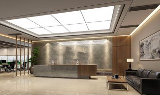 长宁区凌空soho大楼500平办公室装修效果图 - 上海办公室装修案例 消防设计 装修报建