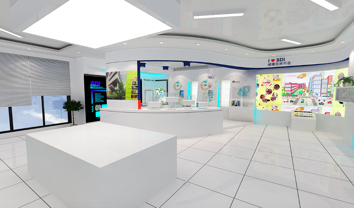 江苏顺德工业有限公司展厅装修效果图 - 上海办公室装修案例 消防设计 装修报建