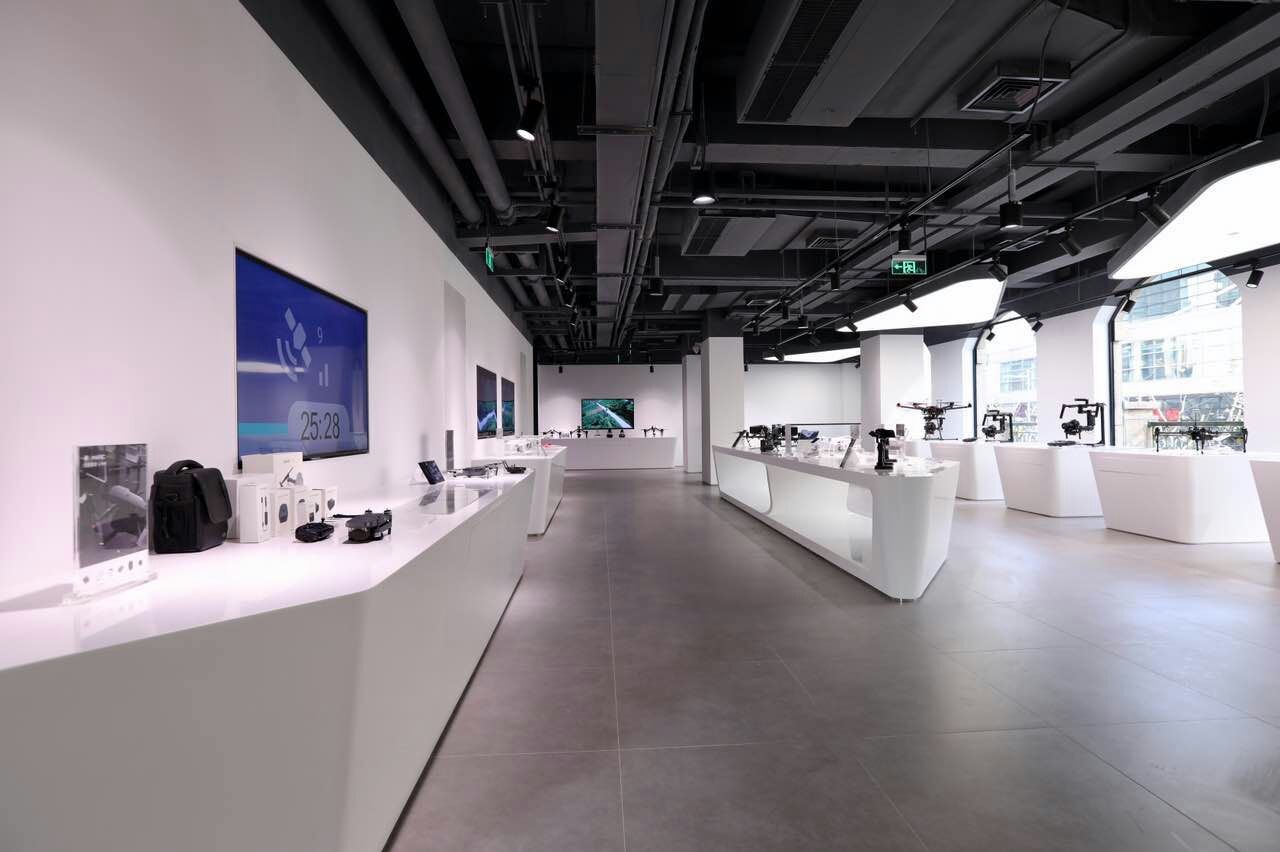 黄浦区华府天地大厦大疆科技旗舰店装修 - 上海办公室装修案例 消防设计 装修报建