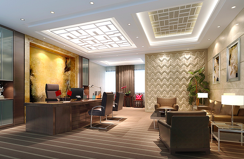 上海徐汇区锦和中心办公室装修效果图 - 上海办公室装修案例 消防设计 装修报建