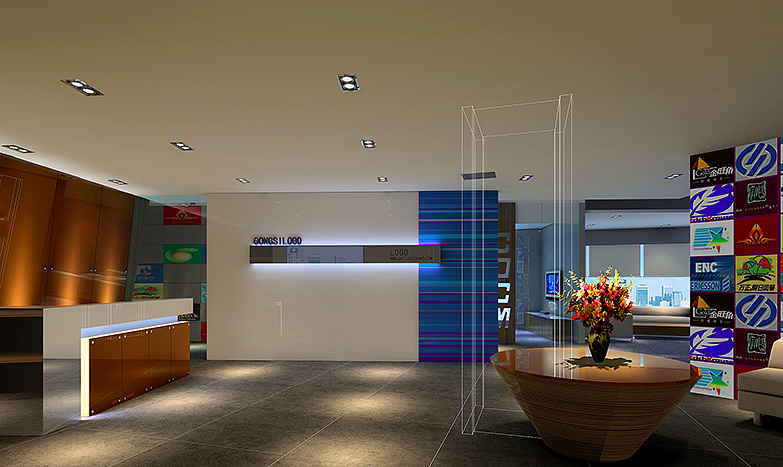 上海静安区文化传播公司办公室装修效果图 - 上海办公室装修案例 消防设计 装修报建