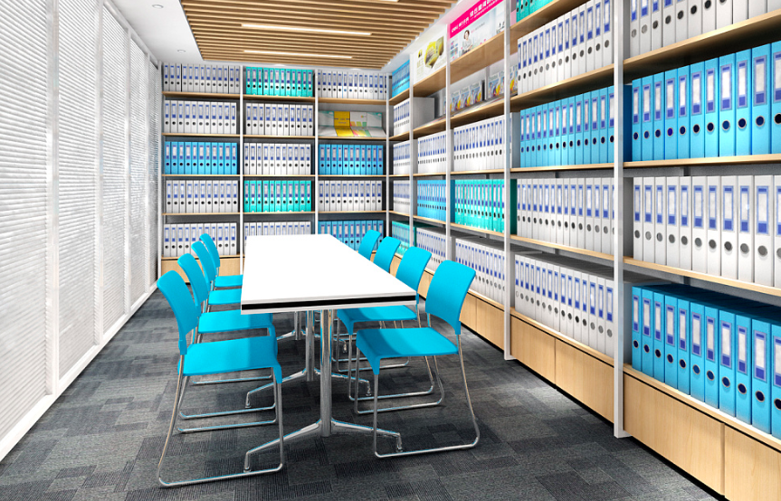 文化用品办公室装修效果图 - 上海办公室装修案例 消防设计 装修报建