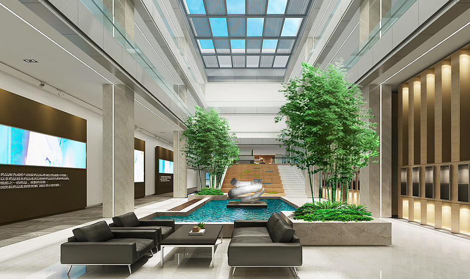 商业管理公司办公室装修效果图 - 上海办公室装修案例 消防设计 装修报建