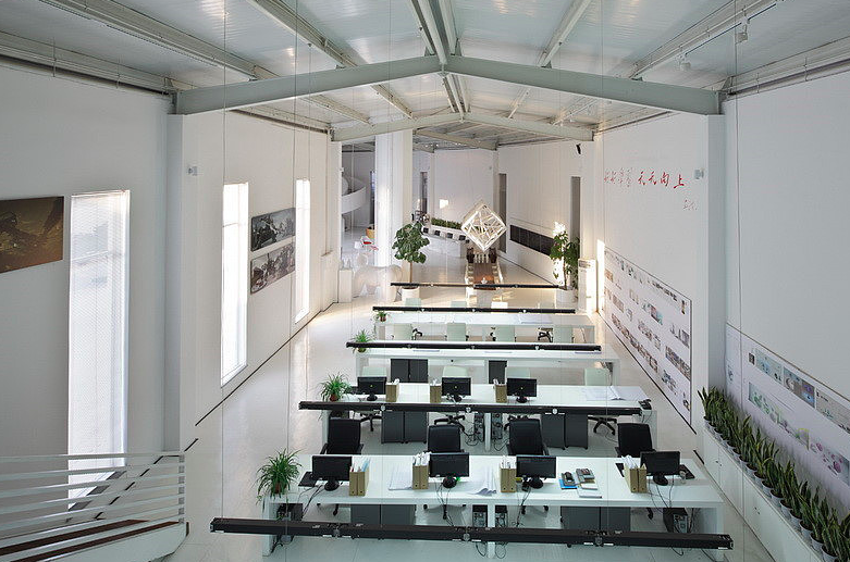 科研公司办公室装修效果图 - 上海办公室装修案例 消防设计 装修报建