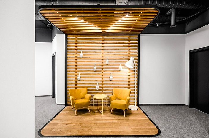 嘉定新城设计公司办公室装修效果图 - 上海办公室装修案例 消防设计 装修报建