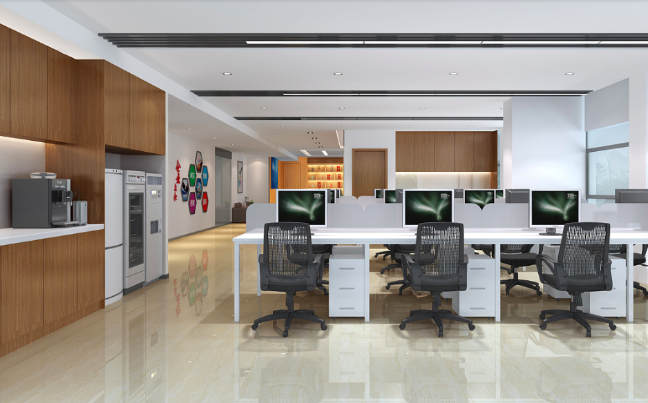 宝山区闻广创业天地办公室装修效果图 - 上海办公室装修案例 消防设计 装修报建