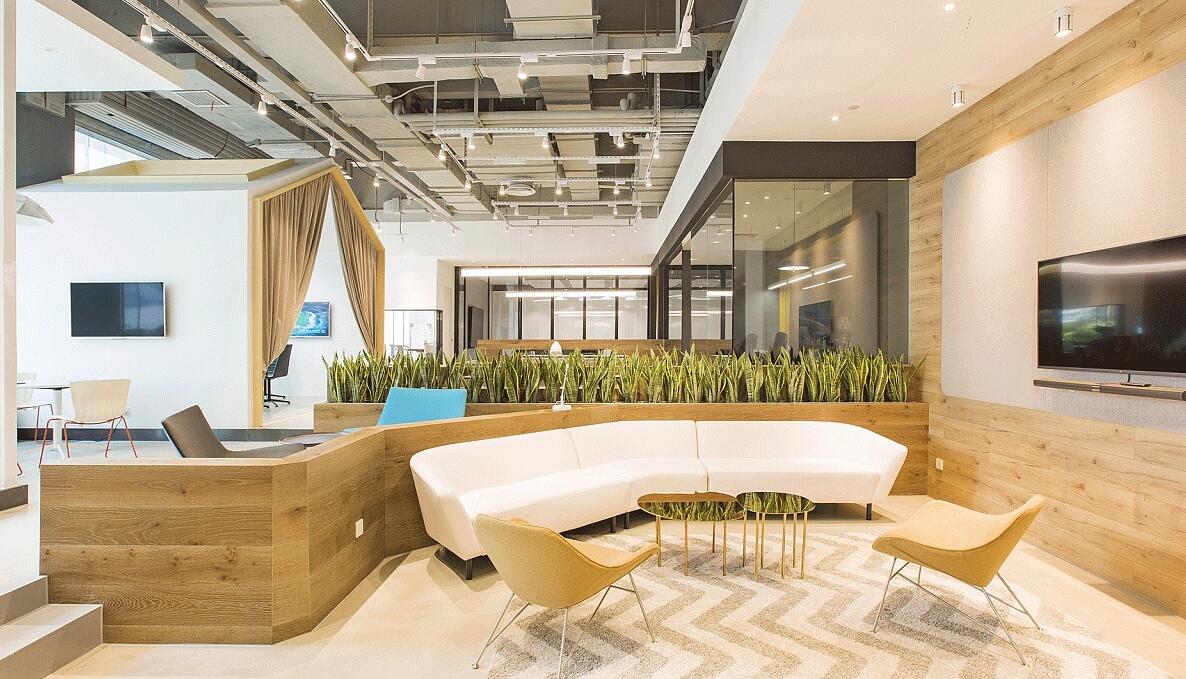 杨浦区组合式办公室装修效果图 - 上海办公室装修案例 消防设计 装修报建