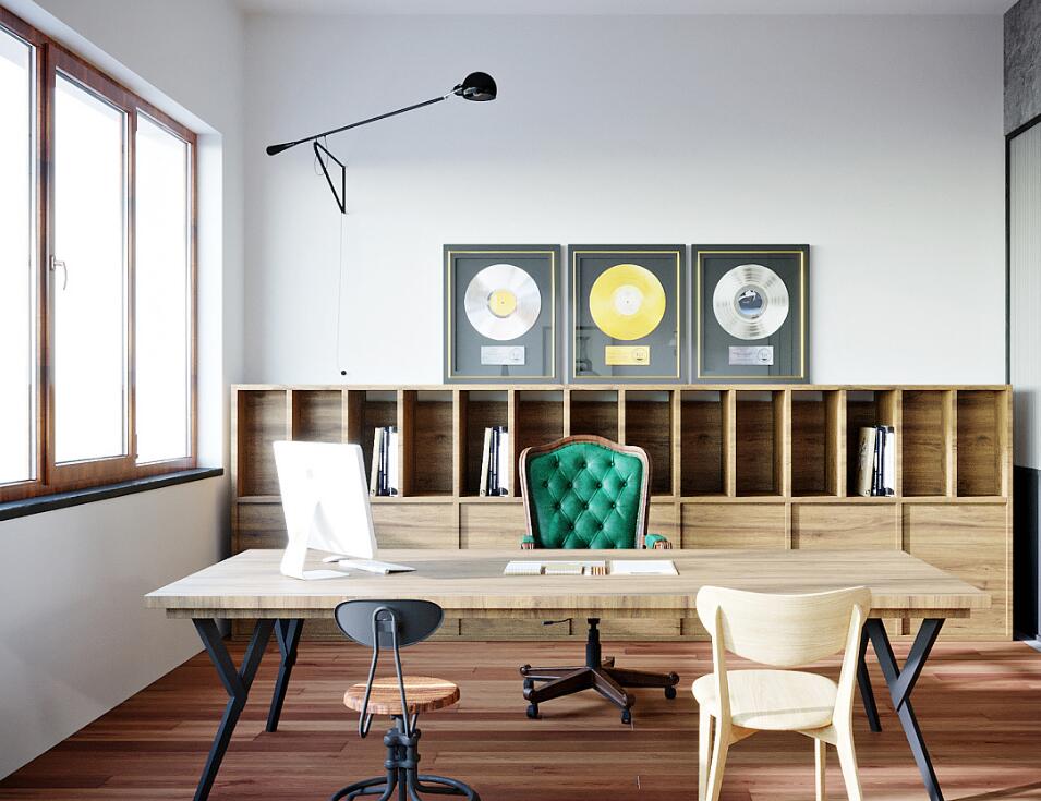 长宁区150平精致工作室装修效果图 - 上海办公室装修案例 消防设计 装修报建