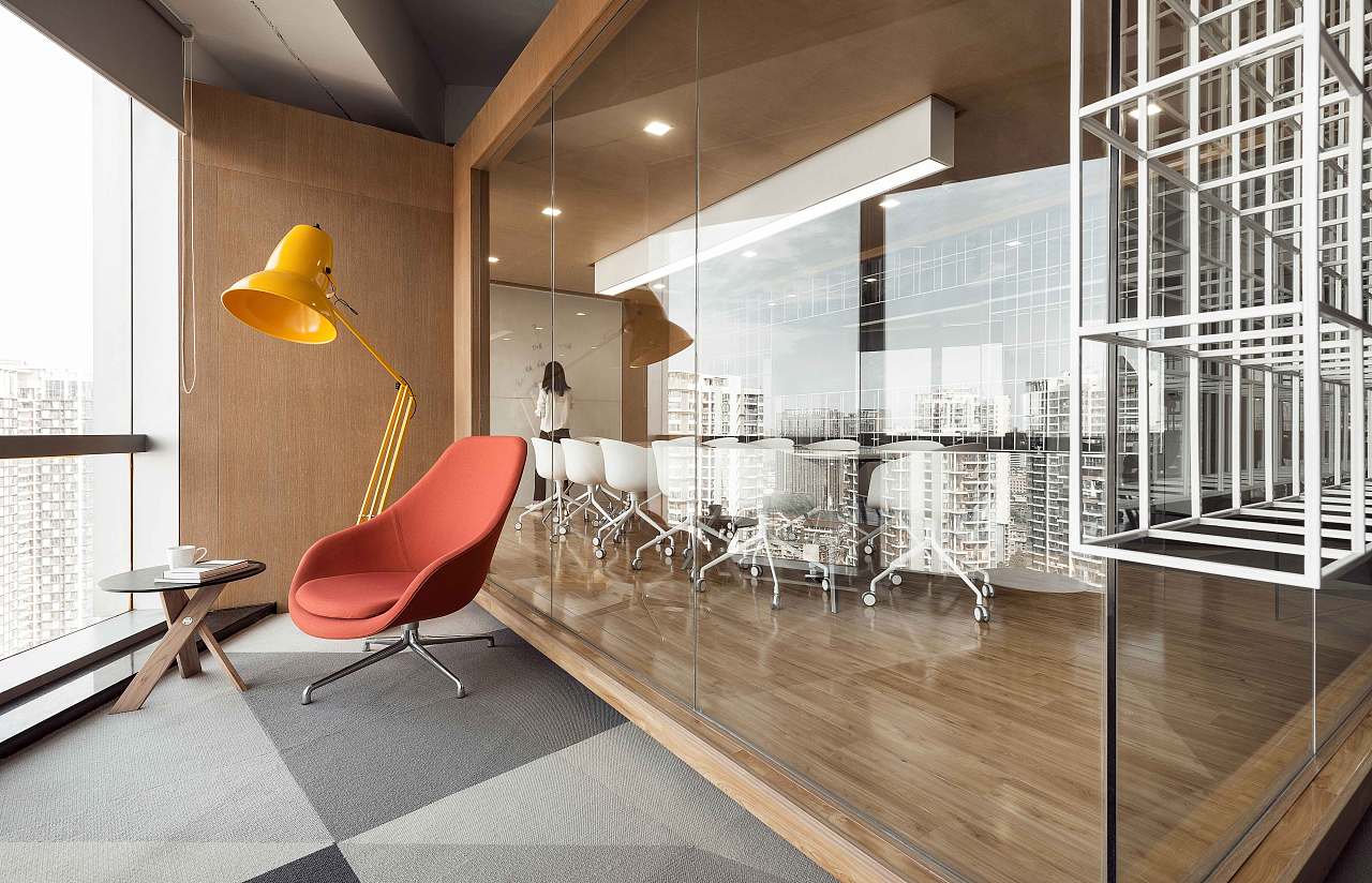 静安区影视文化公司办公室装修效果图 - 上海办公室装修案例 消防设计 装修报建