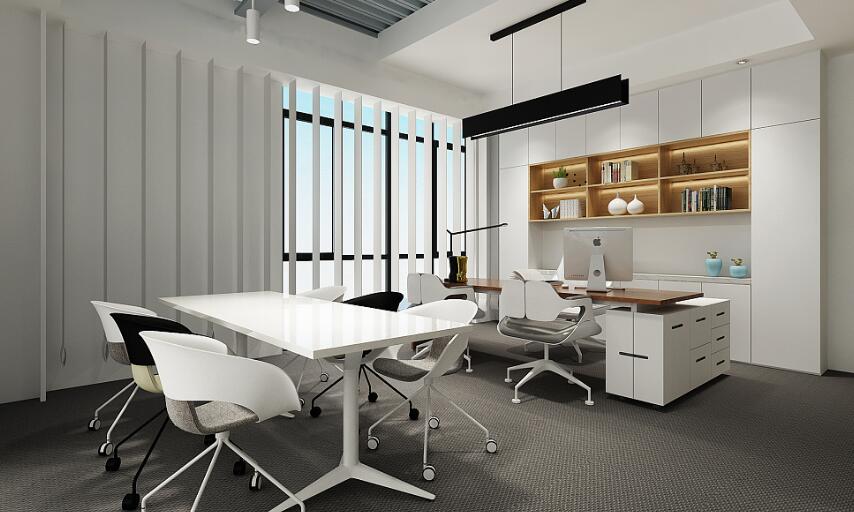 浦东陆家嘴极简风高端办公室装修 - 上海办公室装修案例 消防设计 装修报建