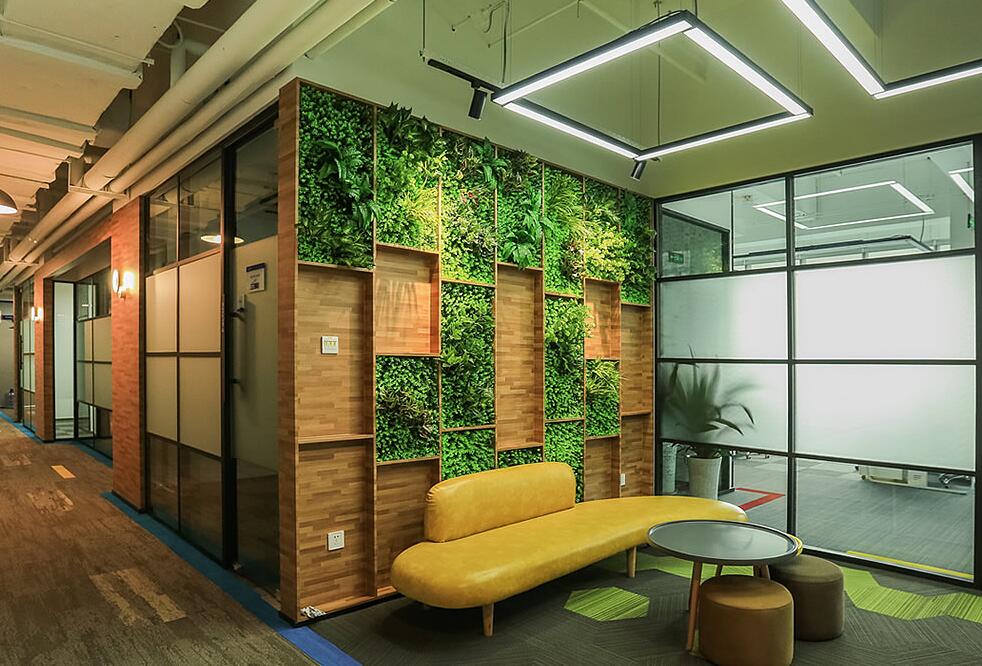 普陀区生物科技公司办公室装修效果图 - 上海办公室装修案例 消防设计 装修报建