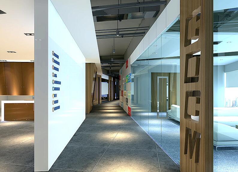 长宁区文化创意品牌公司办公室装修效果图 - 上海办公室装修案例 消防设计 装修报建