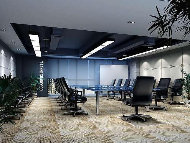 徐汇区腾飞大厦办公室装修效果图 - 上海办公室装修案例 消防设计 装修报建