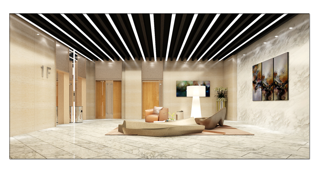 DM科技办公楼装修效果图 - 上海办公室装修案例 消防设计 装修报建