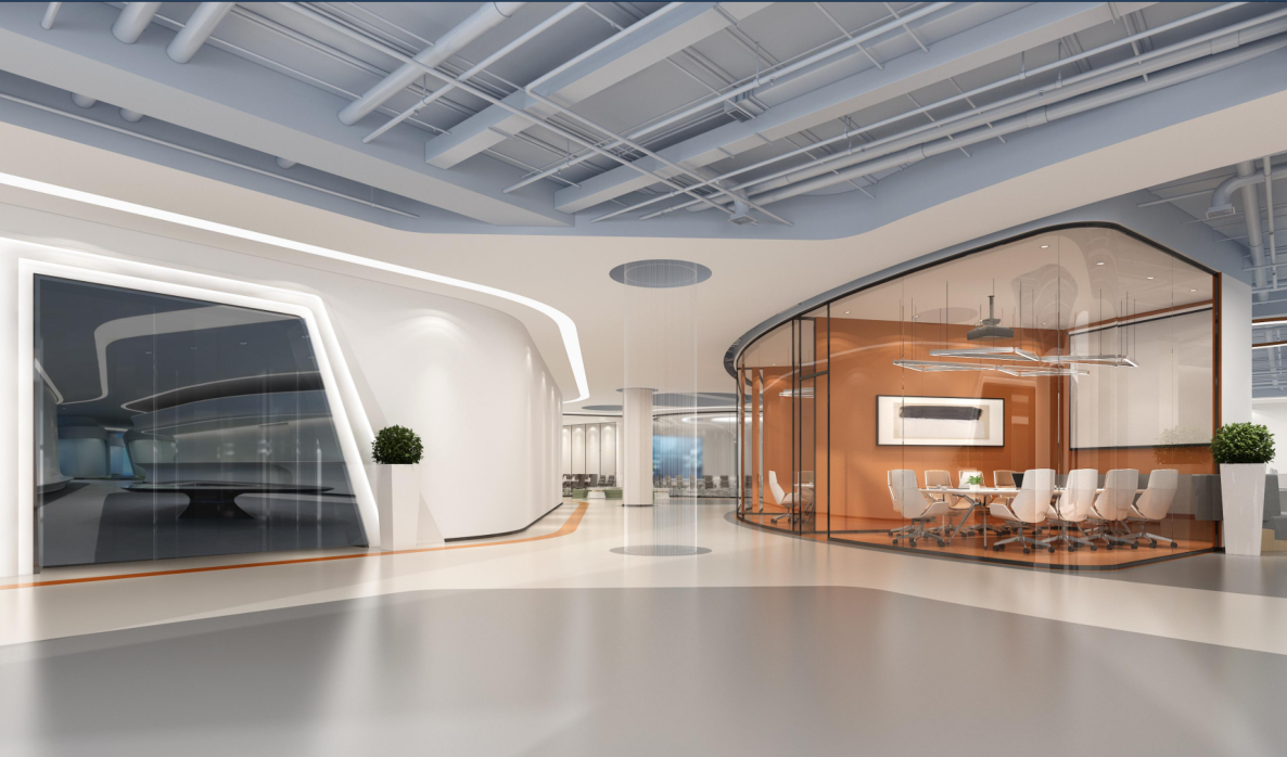 环太集团办公室装修效果图（一） - 上海办公室装修案例 消防设计 装修报建