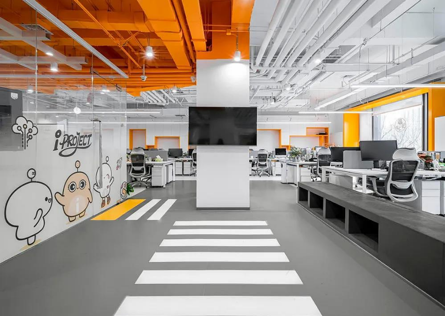 嘉定区动漫公司装修效果图 - 上海办公室装修案例 消防设计 装修报建