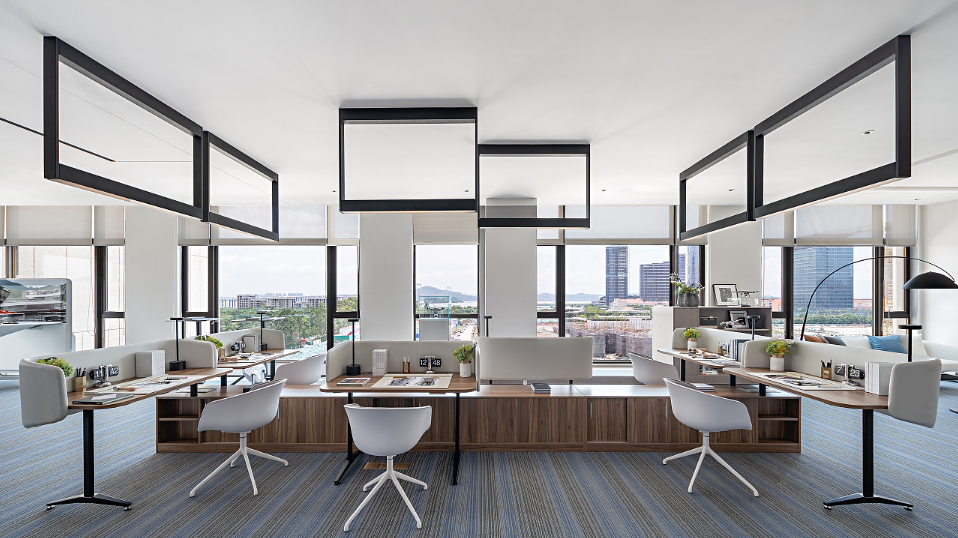 上海办公室装修-徐汇区新兴科技公司办公室装修效果图 - 上海办公室装修案例 消防设计 装修报建