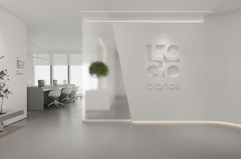 上海办公室装修设计_极简风办公室装修效果图 - 上海办公室装修案例 消防设计 装修报建