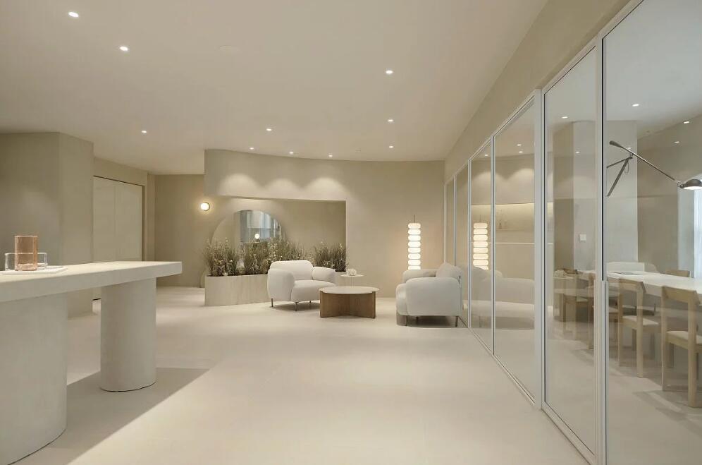 化妆品公司办公室装修效果图 - 上海办公室装修案例 消防设计 装修报建