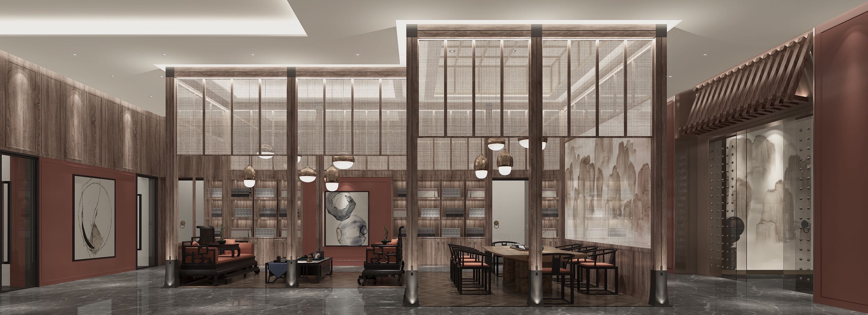 某不差钱的公司员工少但是办公室空间特别大的装修效果 - 上海办公室装修案例 消防设计 装修报建