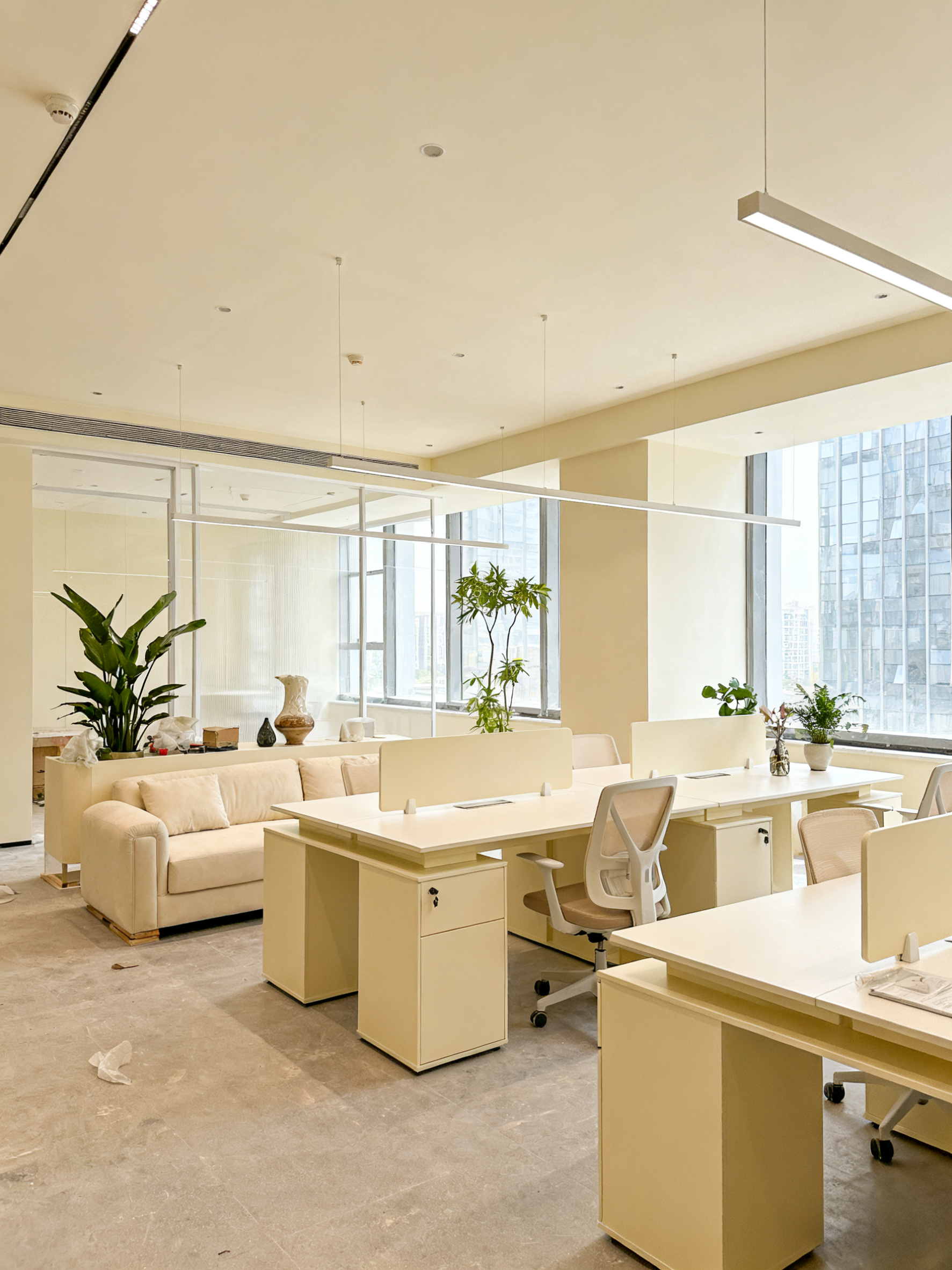 谁懂啊！500㎡办公室居然 32 天就竣工咯 - 上海办公室装修案例 消防设计 装修报建